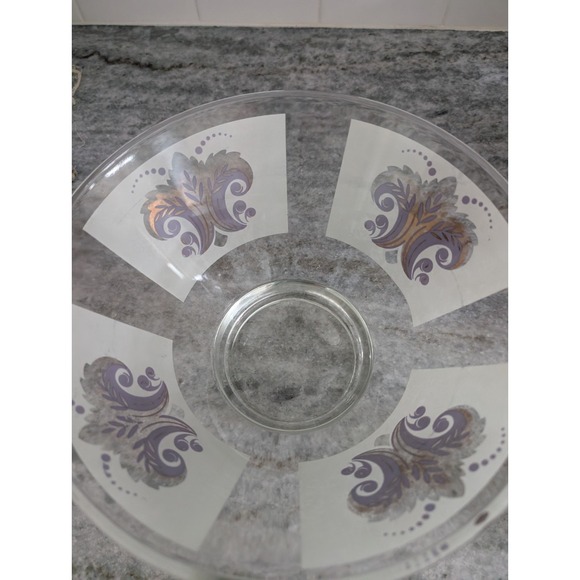 Vintage Libbey Salad Fruit Chip Punch Serving Bowl‎ with Fleur-de-Lis Design - Picture 7 of 9